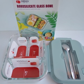 Hộp Cơm Thủy Tinh 1-2-3 Ngăn, Hộp Cơm Văn Phòng Đựng Thức Ăn Cao Cấp, Tiện Lợi (Quay Được Lò Vi Sóng)