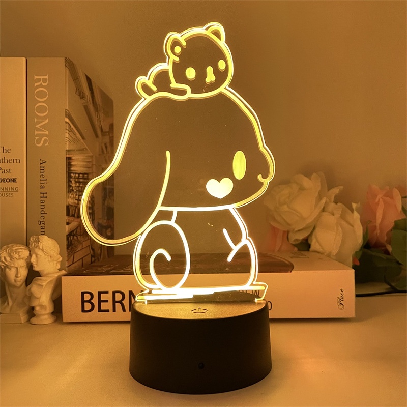 Đèn Led 3D Cổng sạc USB nhân vật Kuromi Sanrio