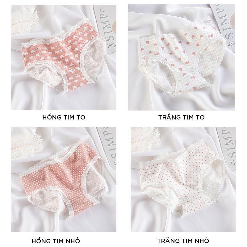 Quần lót nữ Cotton cao cấp cute dễ thương thoáng khí mềm mại LAVENUSA QL28