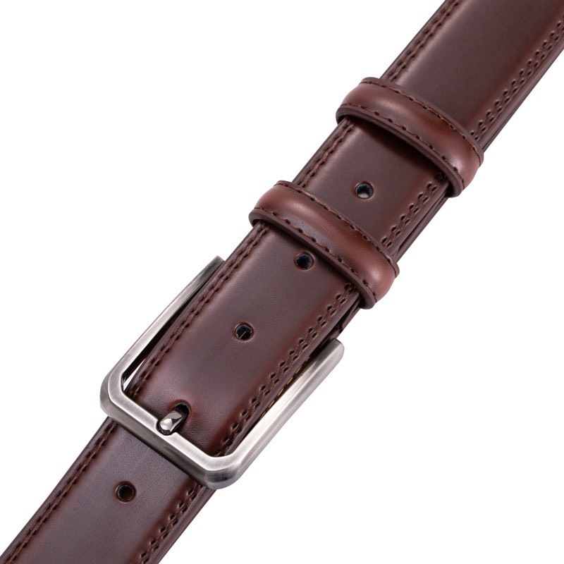 Dây Nịt Da Bò Khoa Kim Công Sở TM832 Bản Rộng 3.4cm Hai Màu Đen Và Nâu Bảo Hành 12 Tháng