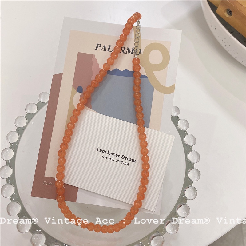 Vòng Cổ Chuỗi Hạt Trong Suốt Phong Cách Hàn Quốc 19A1261