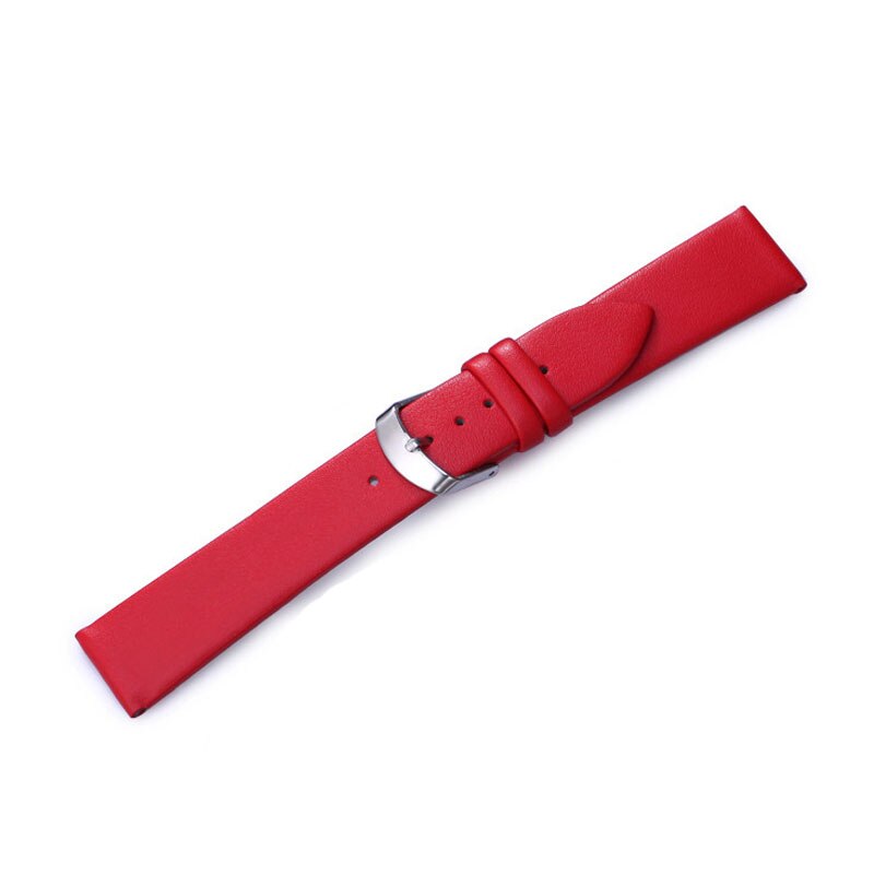 Dây Đeo Đồng Hồ Bằng Da Siêu Mỏng 8mm 10 12 13 14 15mm 16 17 18 19 20 21 22mm