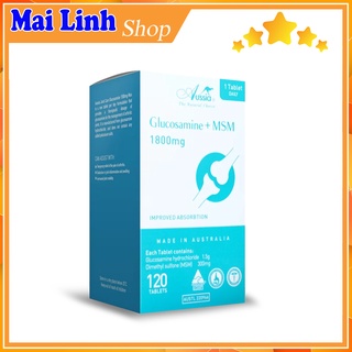 Viên uống hỗ trợ xương khớp Aussia Glucosamine MSM 1800mg 120 viên