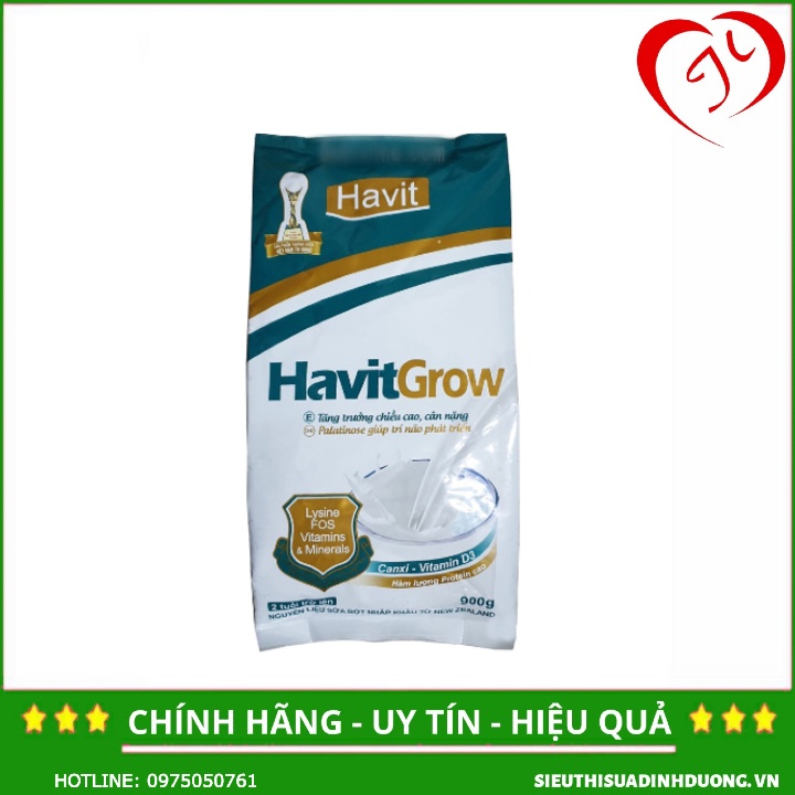 Sữa Havit grow 900g -Dành cho trẻ cần phát triển chiều cao date tháng 3/2022