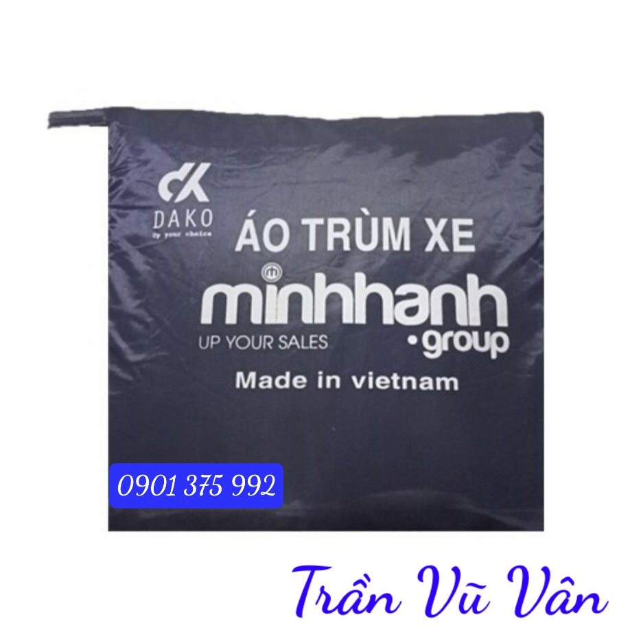 Trùm Xe Tay Ga Vải Dù Siêu Bền, May 2 Kim Siêu Chắc Chắn, Chống Mưa Chống Nắng Màu Xanh Rêu