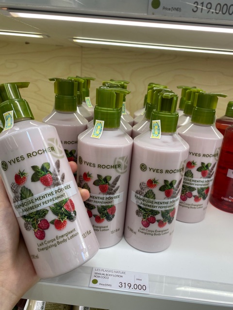 Sữa  dưỡng thể Mâm Xôi Đỏ  390ml Yves