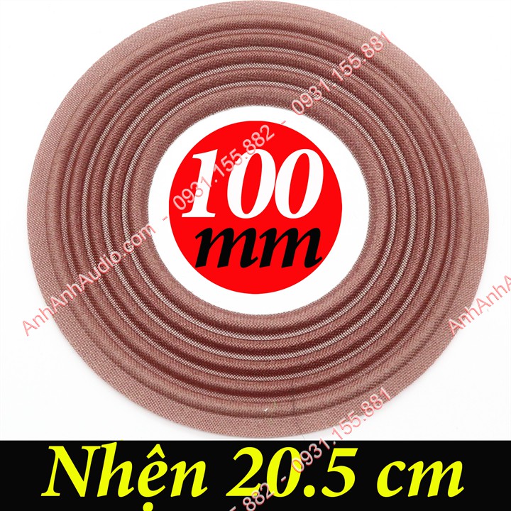 Nhện loa bass lổ coil 100 mm đường kính 20.5 cm màu Nâu tốt