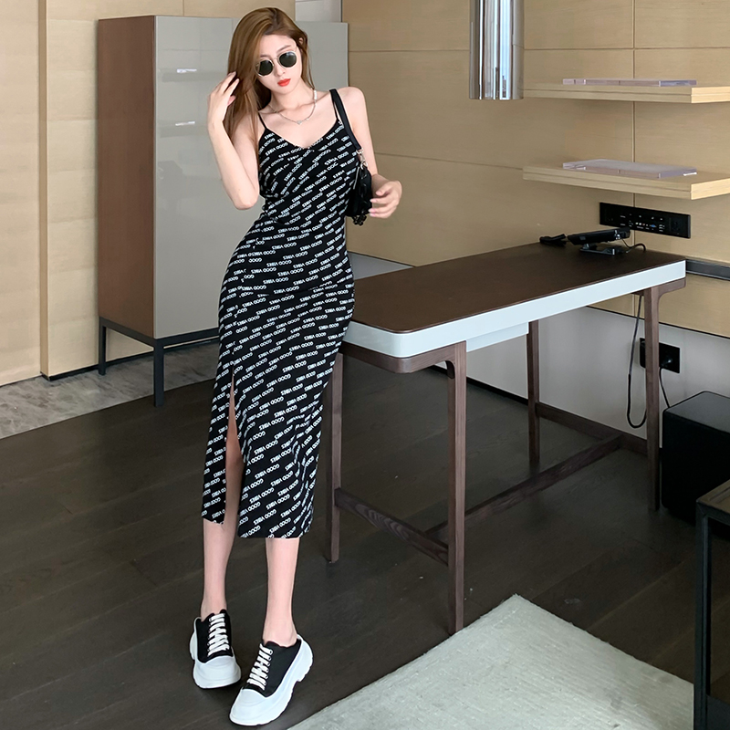 Đầm Maxi Nữ Không Tay In Chữ | BigBuy360 - bigbuy360.vn