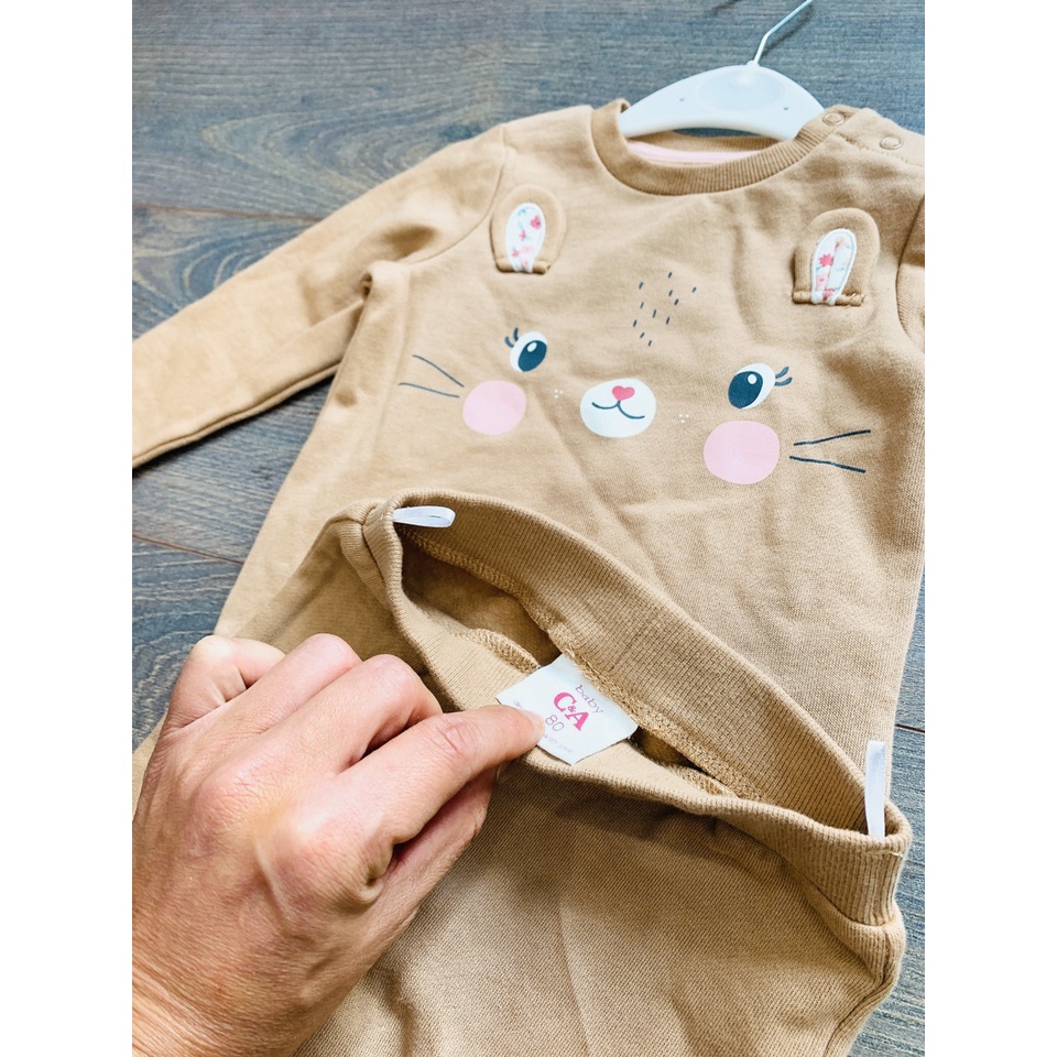 Bộ nỉ Disney C&A bé gái đáp thỏ xuất dư xịn