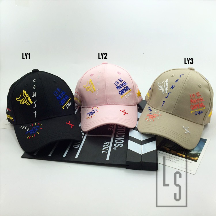 Mũ thêu Jin Zhiyuan iKon Kim Han Bin goodbye punk kid - Sẵn hàng