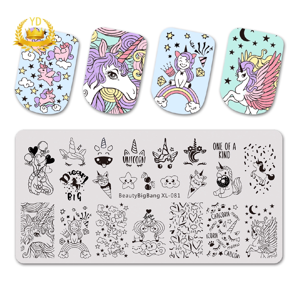 [Hàng mới về] Tấm inox hình mẫu đẹp mắt dùng in sơn trang trí móng tay