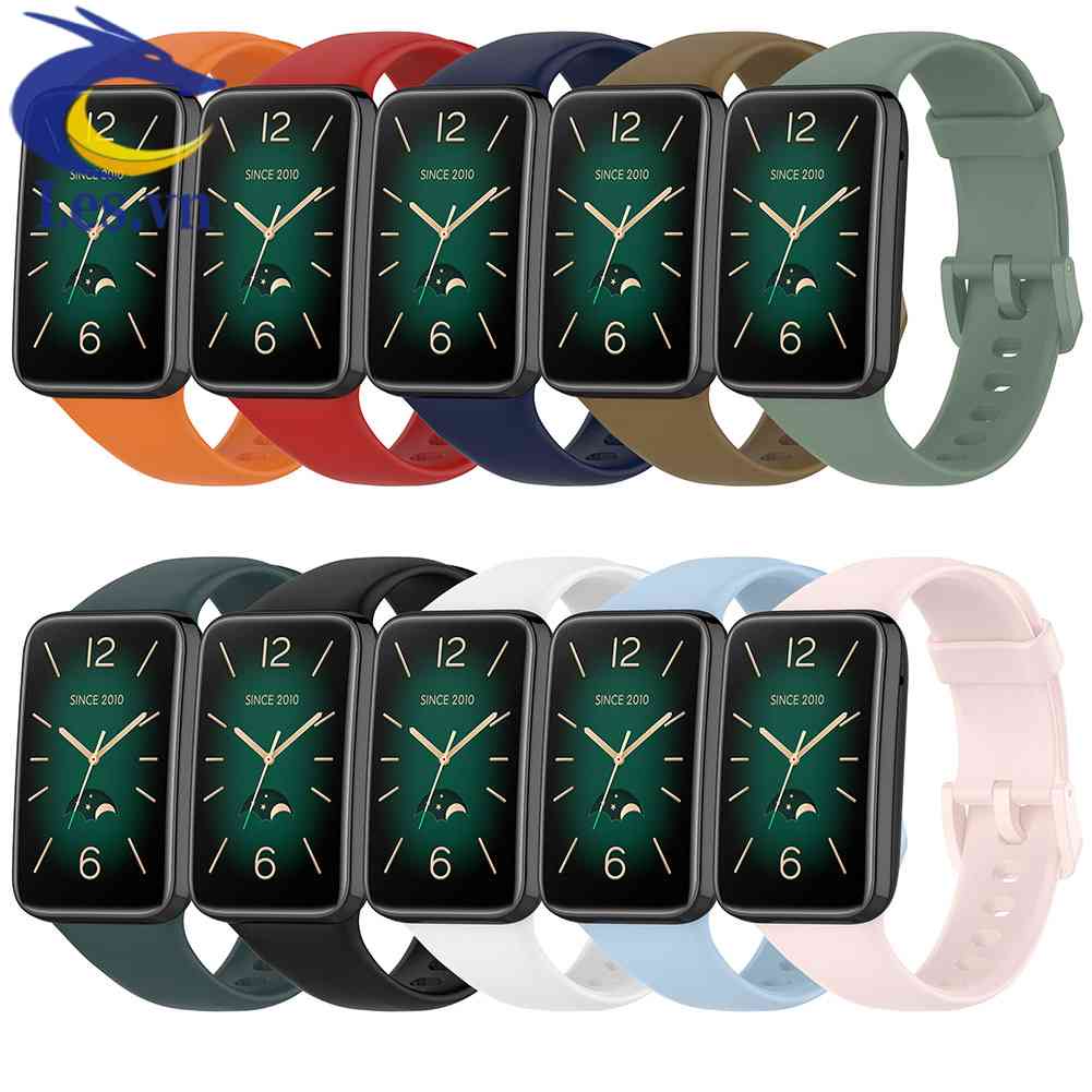 Dây Đeo Thay Thế Chất Liệu Silicon Màu Trơn Cho Xiaomi Mi Band 7 Pro