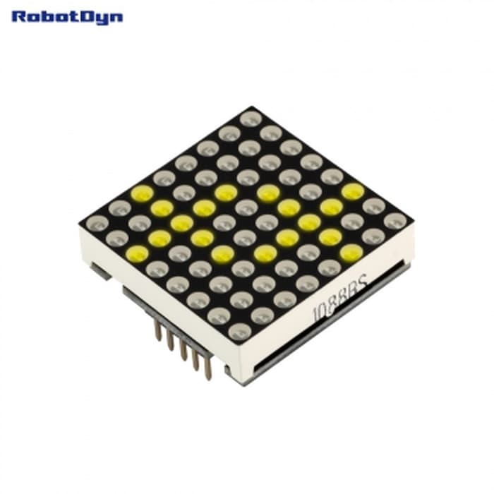 Mô Đun Matrix Led Vàng 8x8 Arduino 32x32mm Driver Max7219