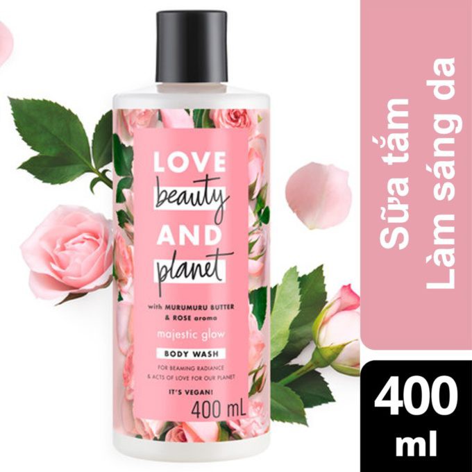 Sữa Tắm Love Beauty And Planet Body Wash Sáng Da Rạng Rỡ 400ml