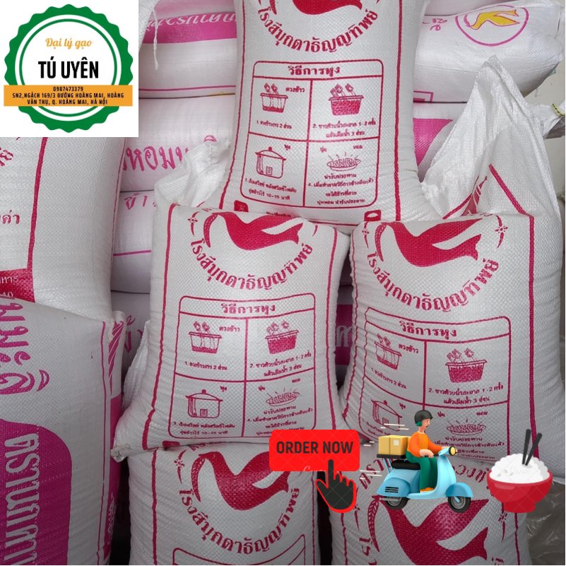 Gạo tám thái hàng mới thơm ngon, dẻo, trắng cơm 1 kg, 3kg