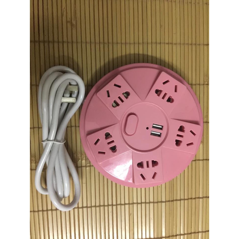 Ổ điện 5 ổ cắm điện, 2 cổng USB
