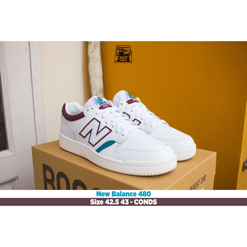 😘 [ HÀNG CHÍNH HÃNG ] Giày New Balance 480 White Wine Ocean - REAL AUTHETIC 100%