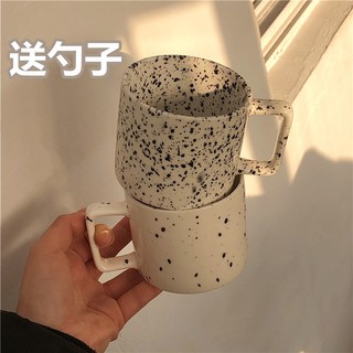 Cốc Sứ Uống Cà Phê In Họa Tiết Phong Cách Đường Phố Kiểu Cổ Điển Bắc Âu Dễ Thương Cho Các Cặp Đôi