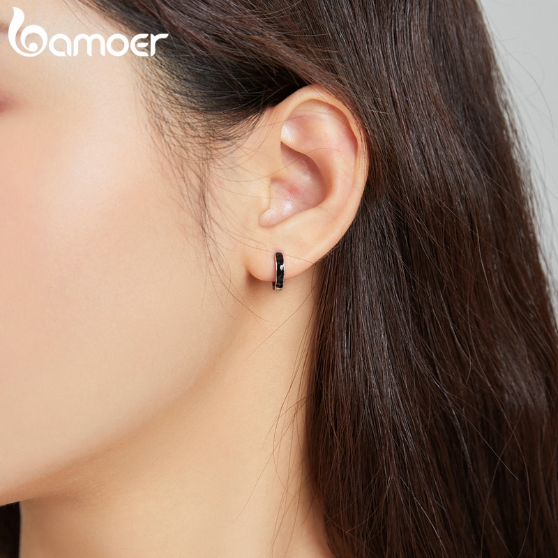 Khuyên Tai Bamoer SCE1047 Làm Từ Bạc Thật 925 Thời Trang Cho Nữ