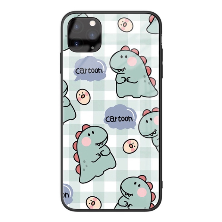 Ốp lưng iphone 6, 7, 8 Plus, X, XS, XR, XSMAX, 11, 11PRO, 11 PROMAX, 12, 13 PROMAX khủng long thời tiền sử CAT TOON BẰNG