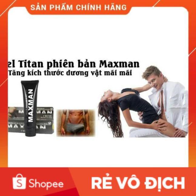 [Hàng USA] Gel Tăng Kích Thước Dương Vật MAXMAN - Chống xuất tinh sớm - Luôn Đưa Nàng Về Đích