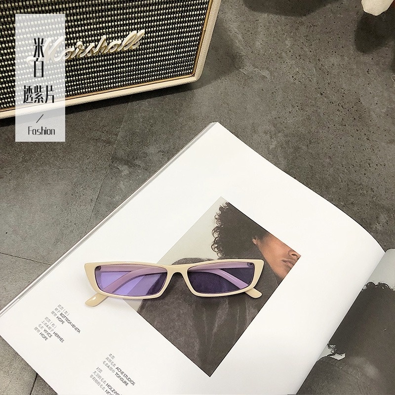 Kính Mát Gọng Chữ Nhật Phong Cách Retro Hàn Quốc Dành Cho Nữ