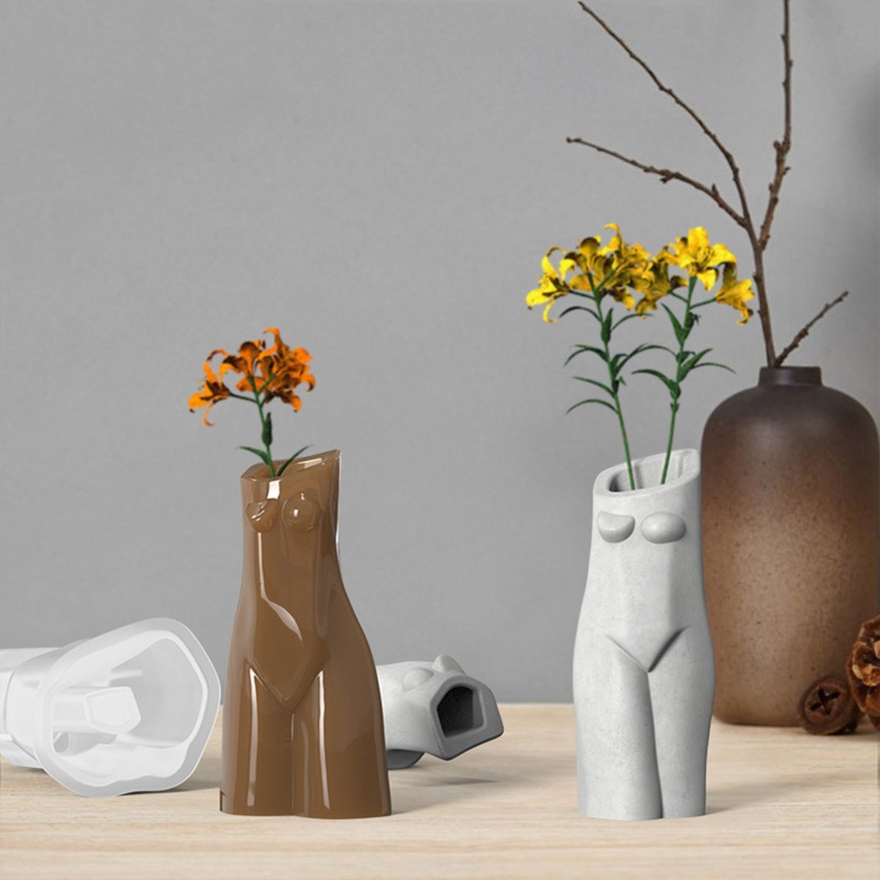 Khuôn Silicone Dùng Làm Chậu Hoa Bằng Nhựa Resin Diy