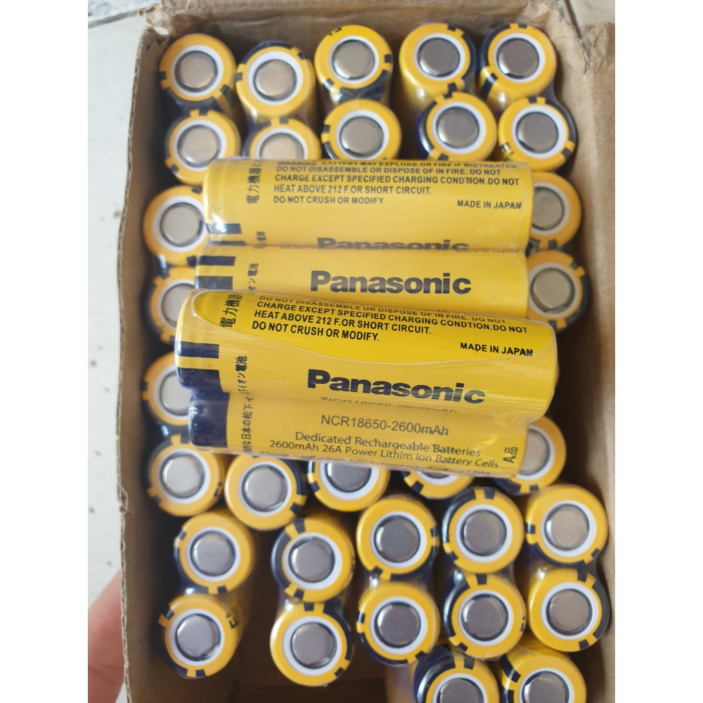 Pin 18650 Panasonic 4.2V 2600mAh 5C 10A 18.0Wh