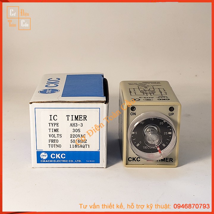 Rơ le, Relay thời gianTimer CKC AH3-3 220VAC