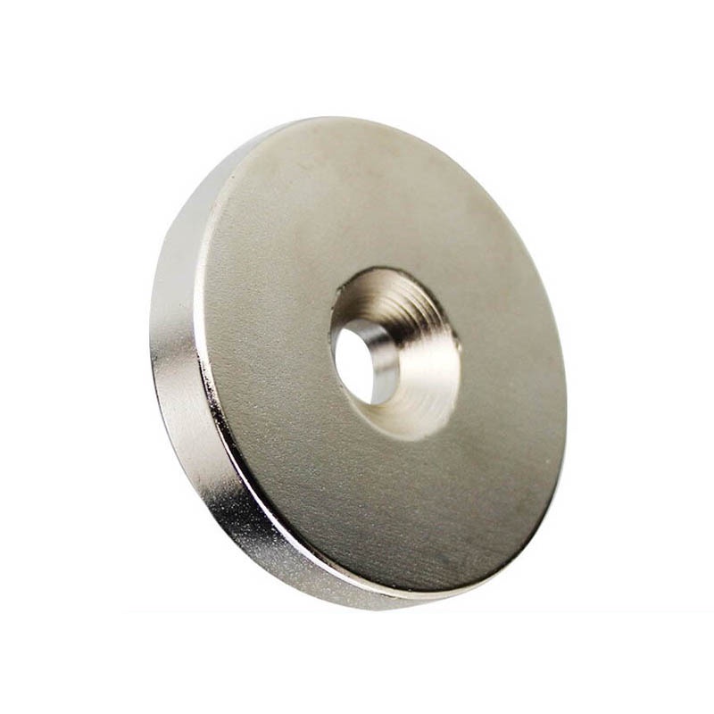 Nam châm 20x3mm lỗ 4mm viên hình tròn đất hiếm siêu mạnh