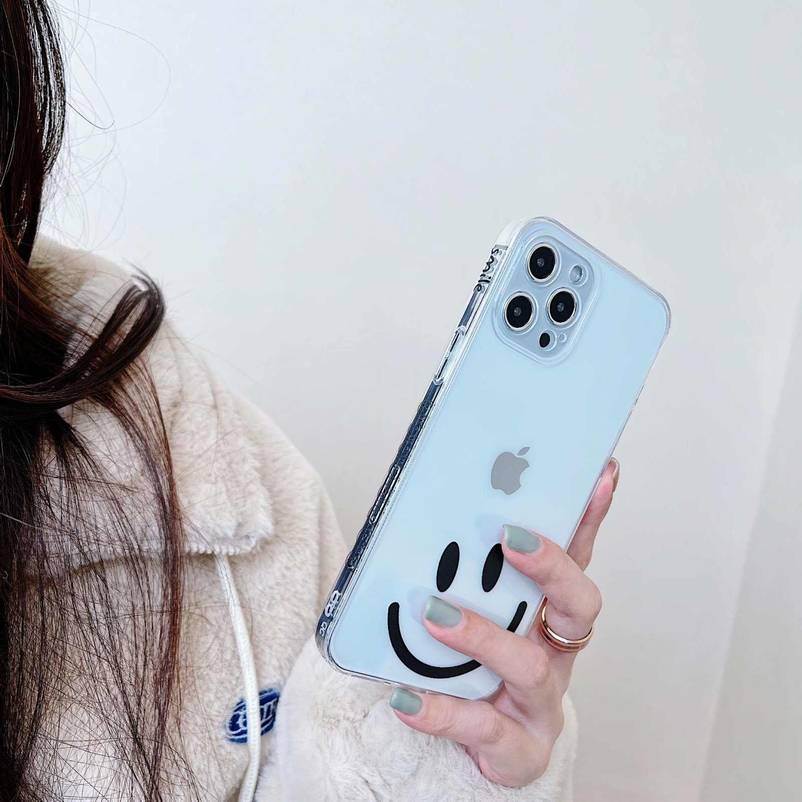 Ốp Lưng Tpu Trong Suốt Chống Sốc Hình Mặt Cười Đáng Yêu Cho Iphone 12pro Max 12mini 11pro Max Xs Max Xr Se 2020 7 8 Plus | BigBuy360 - bigbuy360.vn