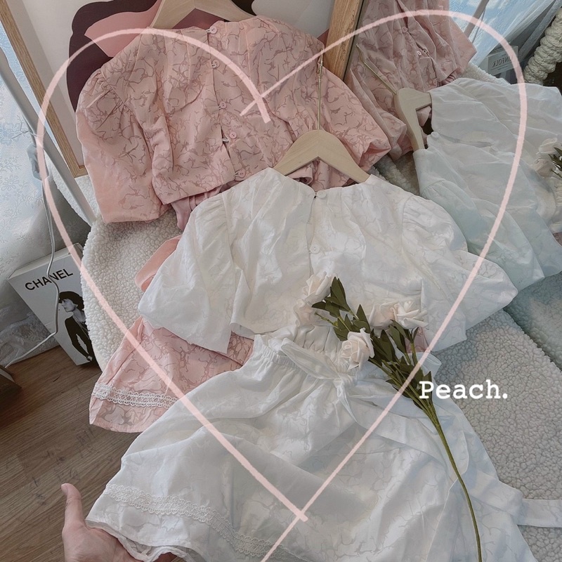 Váy cut eo nơ sau xinh