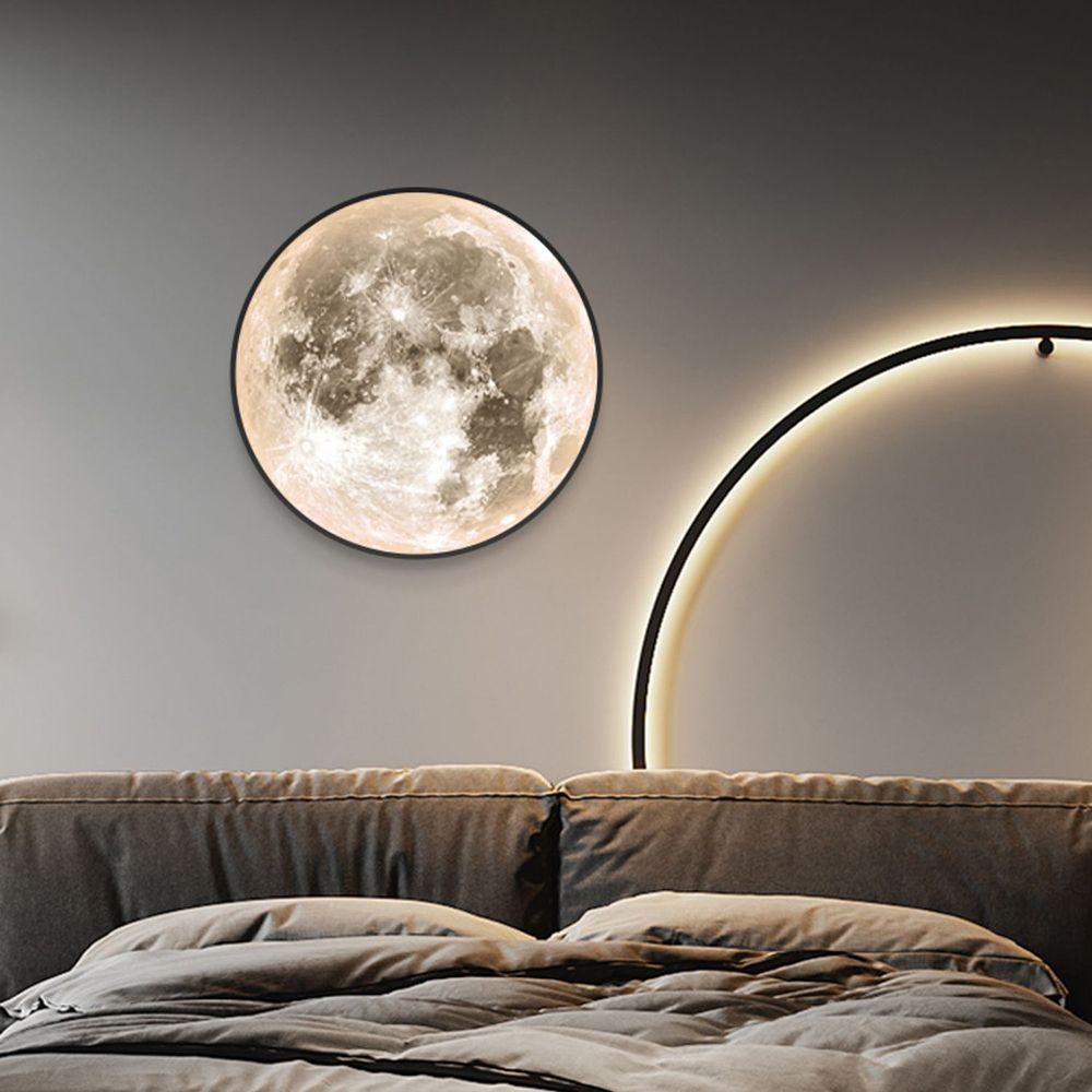 Đèn LED Hình Mặt Trăng Trang Trí Phòng Khách / Phòng Ngủ