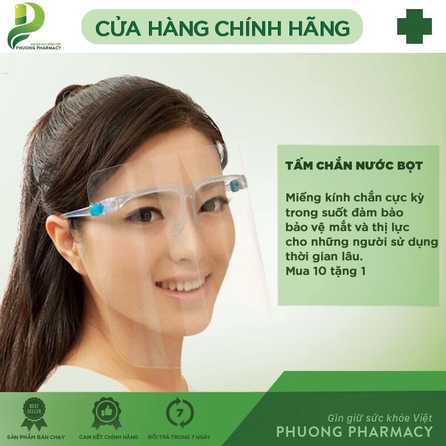 Tấm chắn giọt bắn - Tấm che y tế Face Shiel. Giao nhanh trong 30 phút