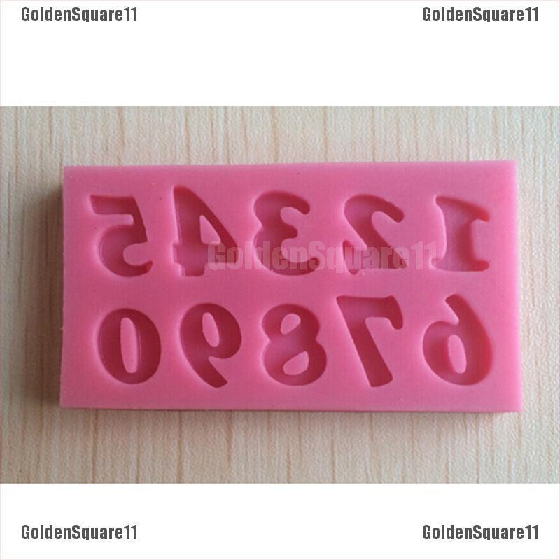 Khuôn Silicone Làm Bánh Hình Số 3D DIY