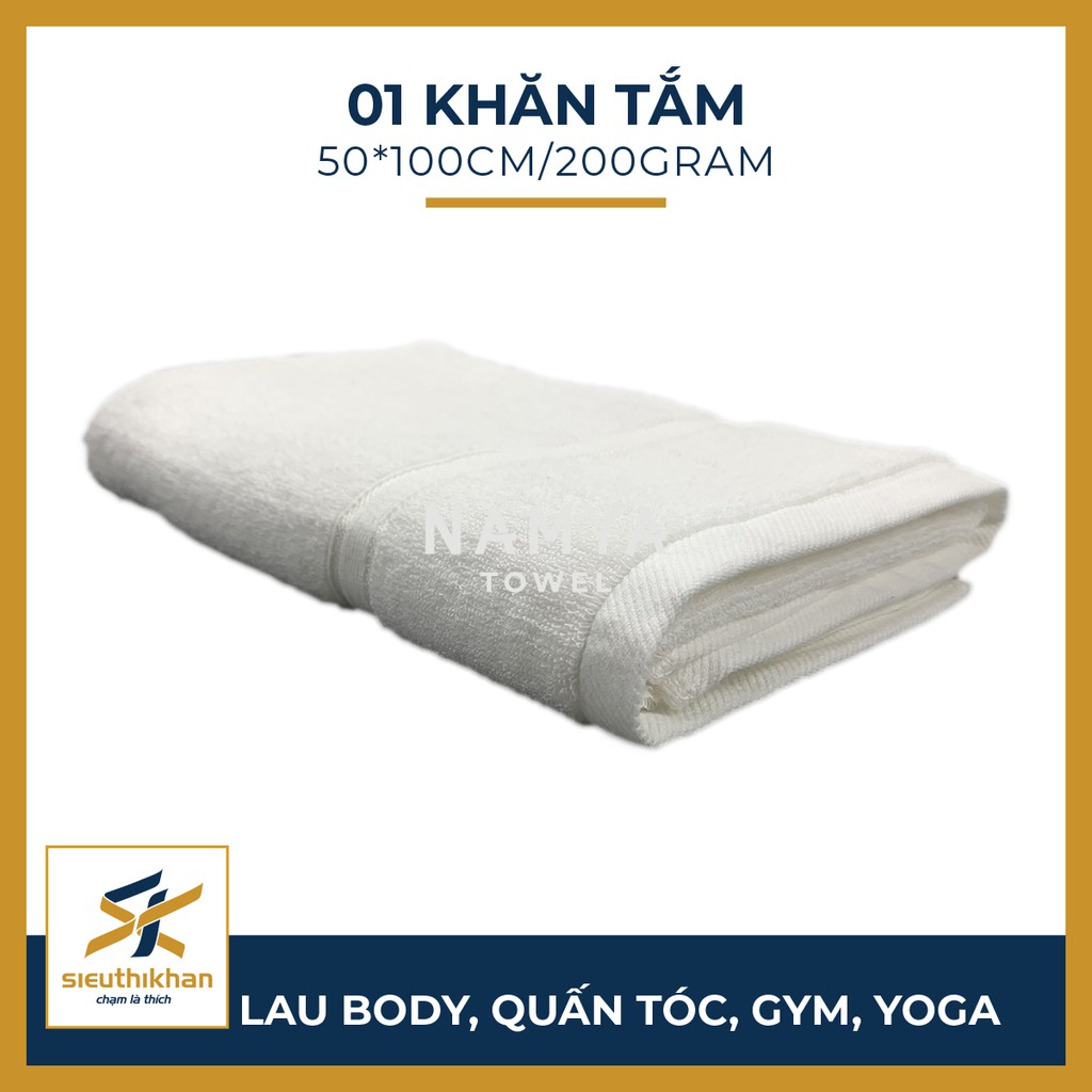 KHĂN TẮM CỠ TRUNG 50*100CM MỀM MẠI, HÚT NƯỚC, NHANH KHÔ | NAMYA NBH8S