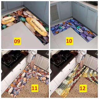 Thanh lý bộ 2 thảm bếp chống trơn 3D