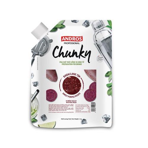 Mứt Chunky Đào - ổi - vải - khoai lang tím - dâu gói 1kg