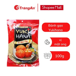 Bánh gạo chiên Yukihana vị mật ong 100g, thương hiệu Tràng An, hạn sử dụng 8 tháng