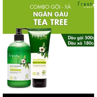 Cặp gội xả Fresh Organic trà xanh.