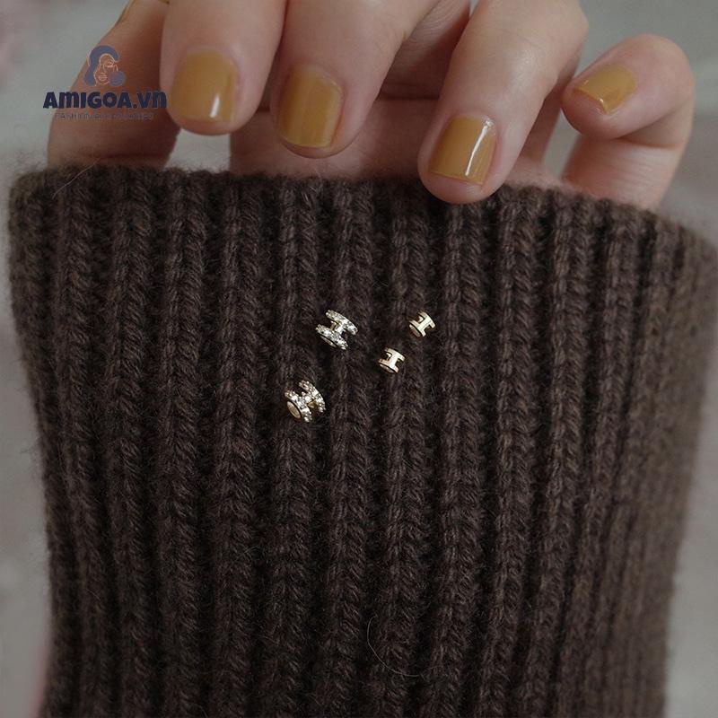 ✨✨Hoa tai chữ H đính đá thời trang dành cho nữ