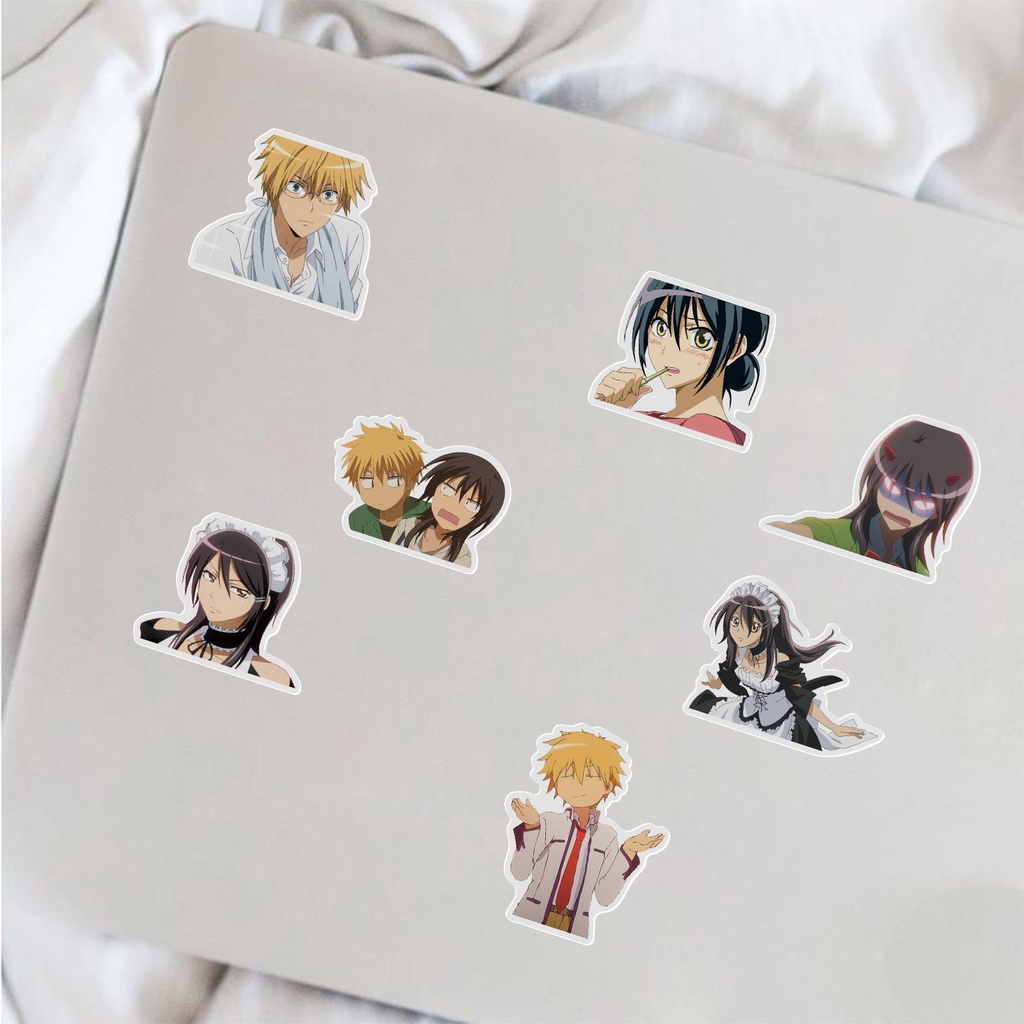 Set 50/100 miếng dán hoạt hình anime chống thấm nước trang trí vali