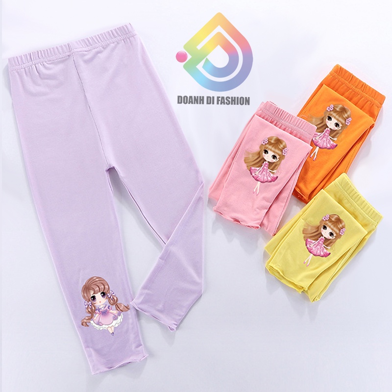 Quần Ôm Legging Thun Trẻ Em Siêu Mềm, Siêu Co Giản, Đồ Thể Thao, thời trang cho bé gái mùa xuân mùa hè và mùa thu