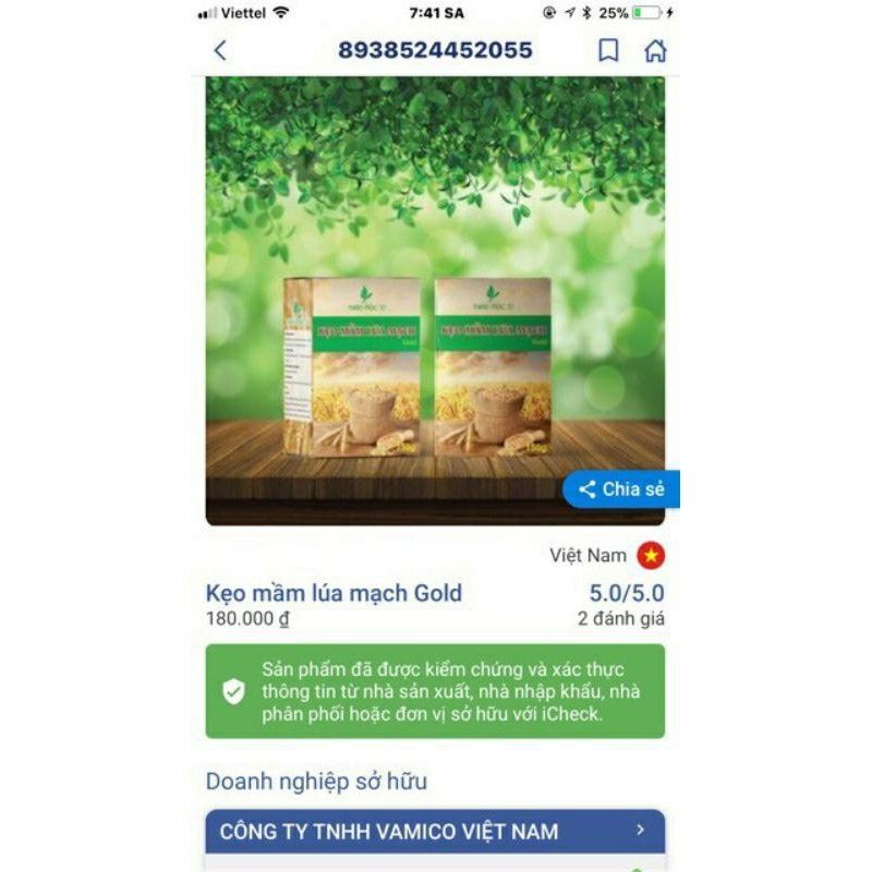 [Chính Hãng +Date mới] 5 Hộp Kẹo Mầm Lúa Mạch Gold Thảo Mộc 37 | BigBuy360 - bigbuy360.vn