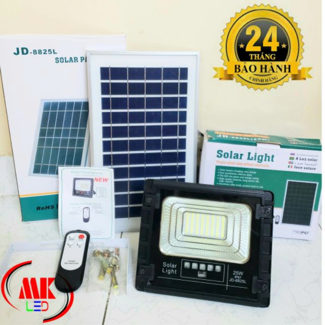 ĐÈN PHA LED NĂNG LƯỢNG MẶT TRỜI JINDIAN 25W JD-8825L