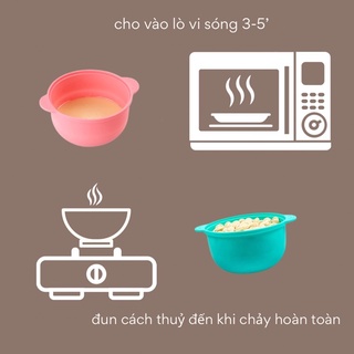 Bát silicon chống dính đun wax