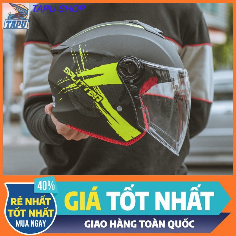 [CHÍNH HÃNG] MŨ BẢO HIỂM 3/4 EGO E3 ĐEN XANH