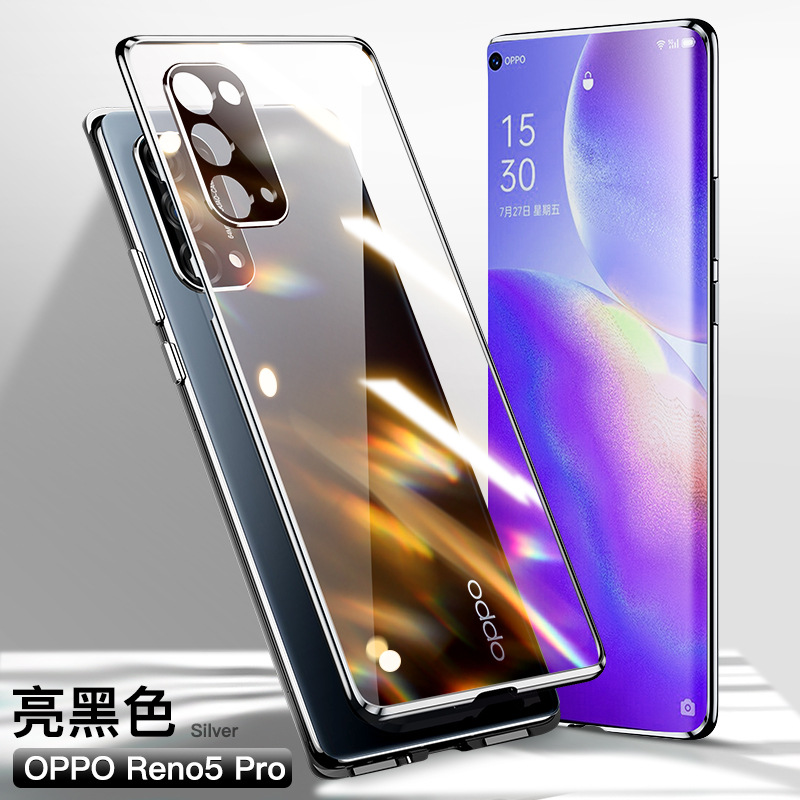 Ốp Điện Thoại Kính Cường Lực Hai Mặt Kèm Miếng Dán Ống Kính Cho Oppo Reno5 Case Reno 5 Pro + | BigBuy360 - bigbuy360.vn