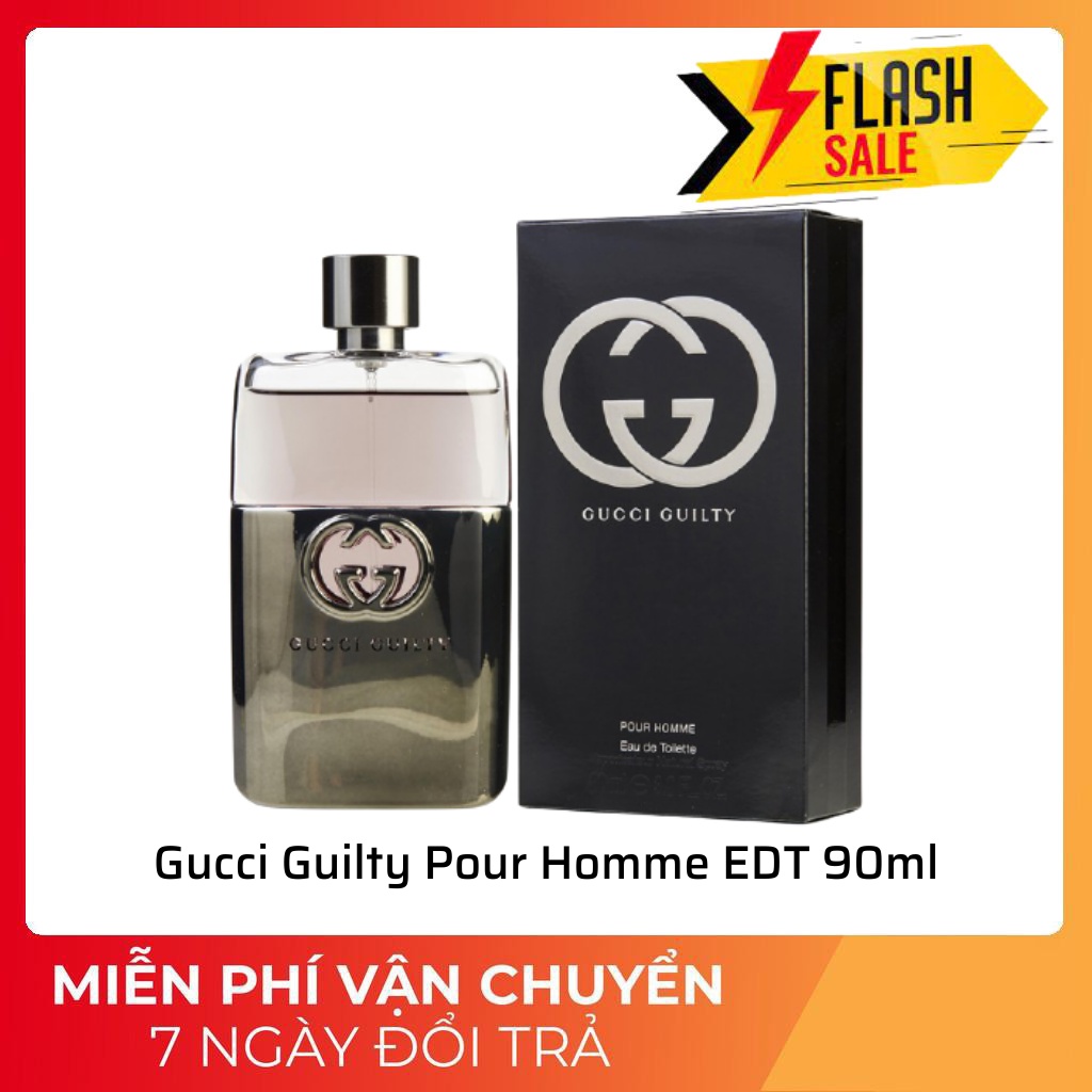 Nước hoa chính hãng Gucci Guilty Pour Homme EDT 90ml Lưu Hương trên 12h -  Nước hoa nam 