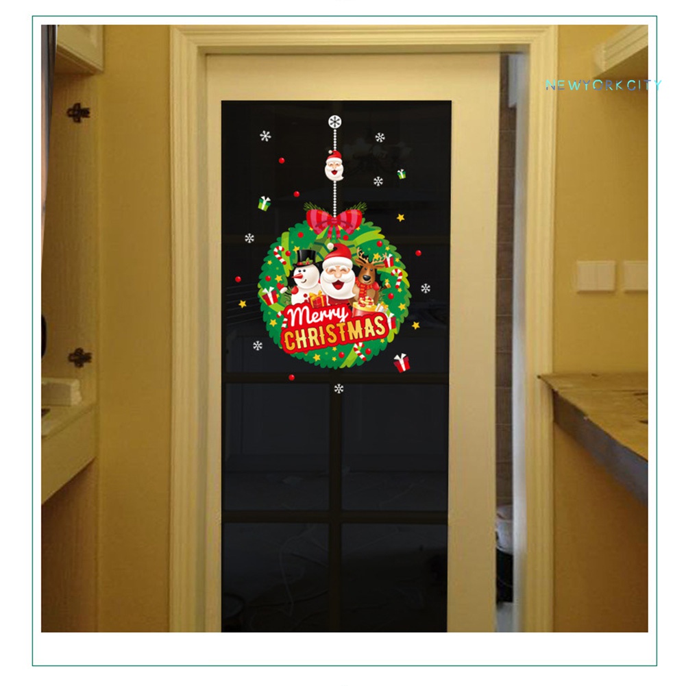 Sticker Hai Mặt Dán Kính Cửa Sổ Trang Trí Giáng Sinh